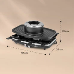 Entrecote 2-in-1 Raclette-Grill & Fondue Naturstein 1100W 8 Personen -Haushaltsgeräte Geschäft 10039922 yy 0007 logo