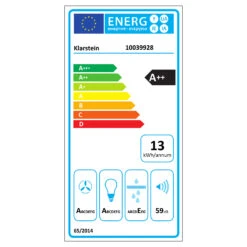 >Aurora Eco 60 Dunstabzugshaube 550 M³/h 60cm Kopffrei Ambientelicht EEC A+ -Haushaltsgeräte Geschäft 10039928 energy label