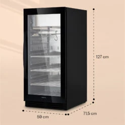Steakhouse Pro 233 Onyx Fleischreifeschrank 1 Zone 233 L 1-25°C Touch Panorama -Haushaltsgeräte Geschäft 10039936 yy 0008 dimensions
