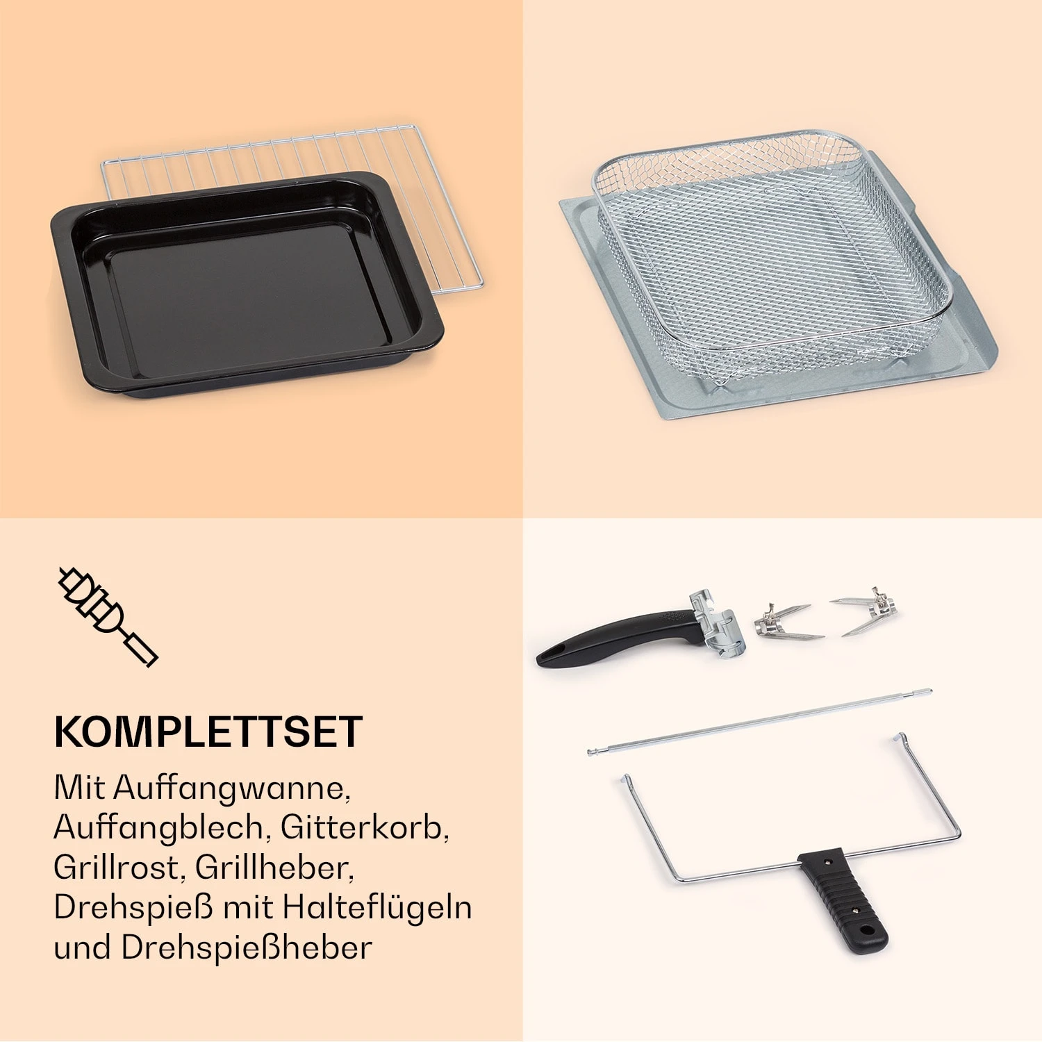 Prime Air Heißluftfritteuse 1500W 23l Timer 8 Programme 6 Prime Air Heißluftfritteuse 1500W 23l Timer 8 Programme – Bild 6