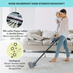 LARMA Staubsauger Kabellos Beutellos Akku 45 Min Laufzeit Max. LED -Haushaltsgeräte Geschäft 10040032 de 0004 logo