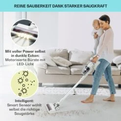 LARMA Staubsauger Kabellos Beutellos Akku 45 Min Laufzeit Max. LED -Haushaltsgeräte Geschäft 10040033 de 0004 logo