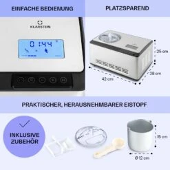 Dolce Bacio Smart Eiscremebereiter Yogurtmaker Kompressor 2 Liter WiFi Touch Edelstahl -Haushaltsgeräte Geschäft 10040048 de 0006 logo