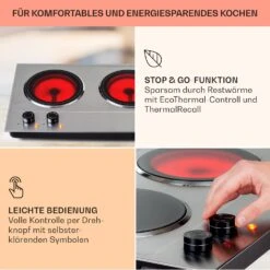 Ramsey Doppel-Kochfeld 2400W 11 Leistungsstufen Glaskeramik -Haushaltsgeräte Geschäft 10040070 de 0004 usp