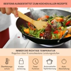 Ramsey Doppel-Kochfeld 2400W 11 Leistungsstufen Glaskeramik -Haushaltsgeräte Geschäft 10040070 de 0005 usp