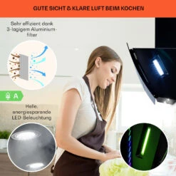 Clara 90 Dunstabzugshaube Glas 509 M³/h Touch Ambiente-Licht -Haushaltsgeräte Geschäft 10040142 de 0004 logo