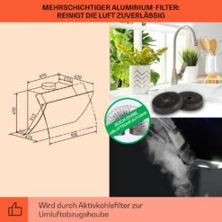 Clara 90 Dunstabzugshaube Glas 509 M³/h Touch Ambiente-Licht -Haushaltsgeräte Geschäft 10040142 de 0005 logo