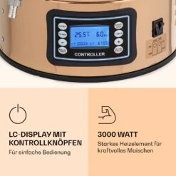 Mundschenk Maischekessel, Bierbrauanlage, 2500 W, 30 L, 9 Programme 9 Mundschenk Maischekessel, Bierbrauanlage, 2500 W, 30 L, 9 Programme -Haushaltsgeräte Geschäft 10040144 de 0003 logo