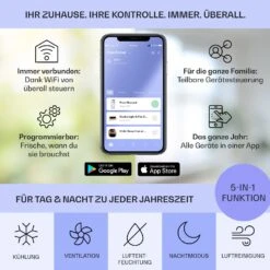 Kraftwerk Eco Smart 11 Klimaanlage 3-in-1 11500 BTU App Fernbedienung -Haushaltsgeräte Geschäft 10040189 de 0003 logo