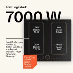 Victoria 4 Flex Induktionskochfeld Einbau 7000W 2 Flexzonen Timer 11 Victoria 4 Flex Induktionskochfeld Einbau 7000W 2 Flexzonen Timer -Haushaltsgeräte Geschäft 10040201 de 0003 usp