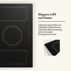 Victoria 5 Flex Induktionskochfeld Einbau 7400W 2 Flexzonen Timer -Haushaltsgeräte Geschäft 10040203 de 0004 usp