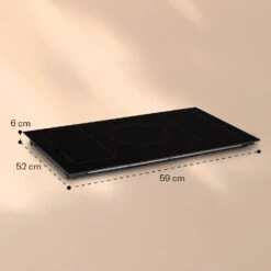 Victoria 5 Flex Induktionskochfeld Einbau 7400W 2 Flexzonen Timer -Haushaltsgeräte Geschäft 10040203 yy 0009 dimensions