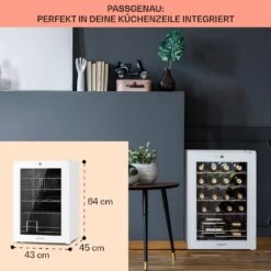 Shiraz 20 Uno Weinkühlschrank 53l 20Fl Touch-Bedienfeld 5-18°C -Haushaltsgeräte Geschäft 10040216 de 0006 usp