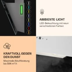 Alina 60 Smart Dunstabzugshaube 60 Cm 594 M³/h LED Ambiente-Licht Glasfront -Haushaltsgeräte Geschäft 10040231 de 0005 logo