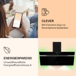 Alina 90 Smart Dunstabzugshaube 90cm 594m³/h LED Ambiente Glasfront -Haushaltsgeräte Geschäft 10040232 de 0003 logo