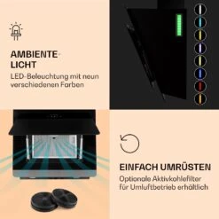 Aurora 60 Smart Dunstabzugshaube 550 M³/h 60cm Kopffrei Ambiente-Licht EEC A++ 12 Aurora 60 Smart Dunstabzugshaube 550 M³/h 60cm Kopffrei Ambiente-Licht EEC A++ -Haushaltsgeräte Geschäft 10040234 de 0005 logo