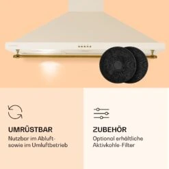 Montblanc 90 Dunstabzugshaube 610m³/h 165W 2x1,5W LED Reling 11 Montblanc 90 Dunstabzugshaube 610m³/h 165W 2x1,5W LED Reling -Haushaltsgeräte Geschäft 10040265 de 0005 logo