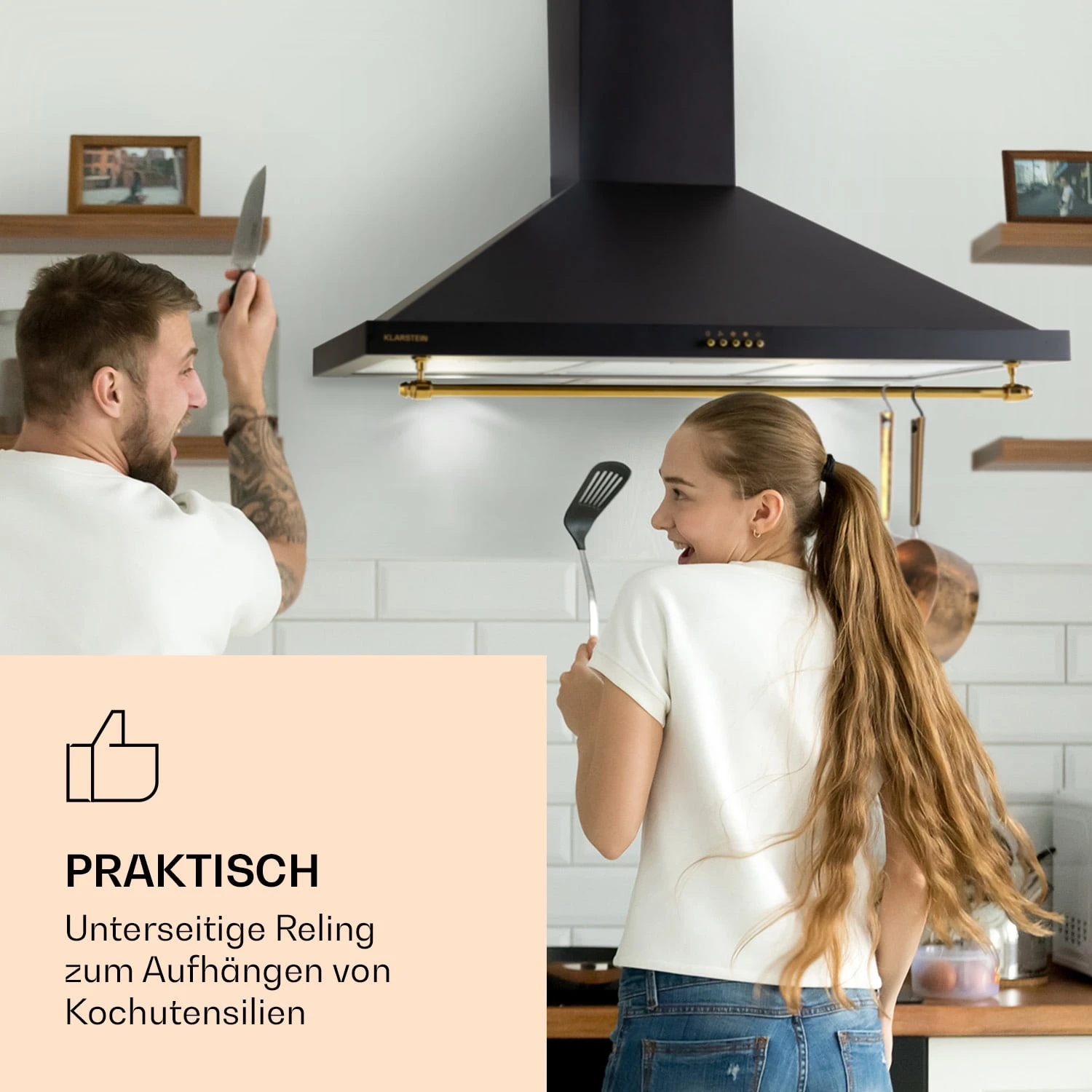 Montblanc 90 Dunstabzugshaube 610m³/h 165W 2x1,5W LED Reling 2 Montblanc 90 Dunstabzugshaube 610m³/h 165W 2x1,5W LED Reling – Bild 2