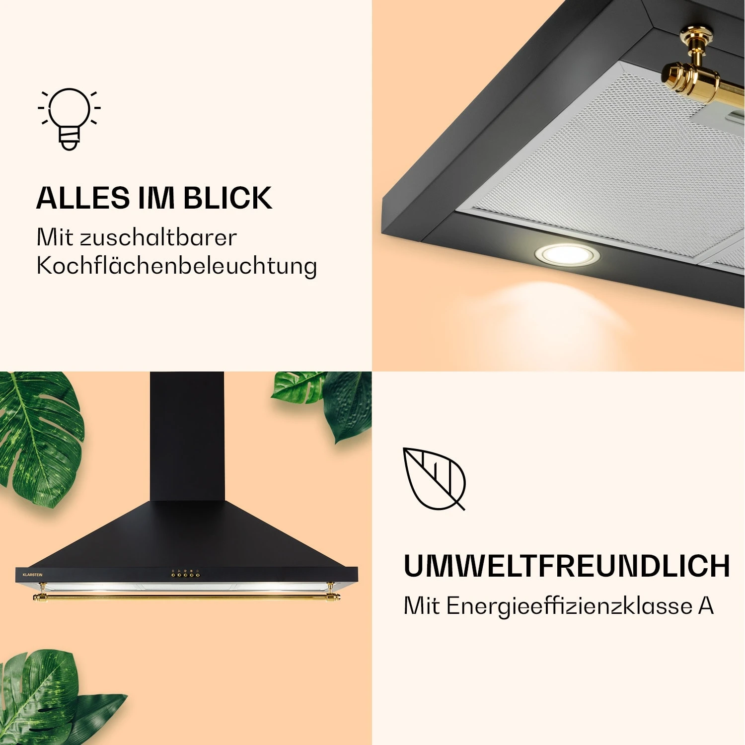 Montblanc 90 Dunstabzugshaube 610m³/h 165W 2x1,5W LED Reling 3 Montblanc 90 Dunstabzugshaube 610m³/h 165W 2x1,5W LED Reling – Bild 3