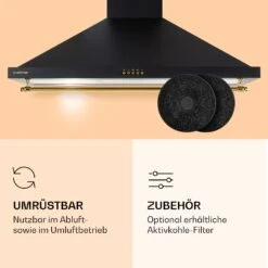 Montblanc 90 Dunstabzugshaube 610m³/h 165W 2x1,5W LED Reling 11 Montblanc 90 Dunstabzugshaube 610m³/h 165W 2x1,5W LED Reling -Haushaltsgeräte Geschäft 10040266 de 0005 logo