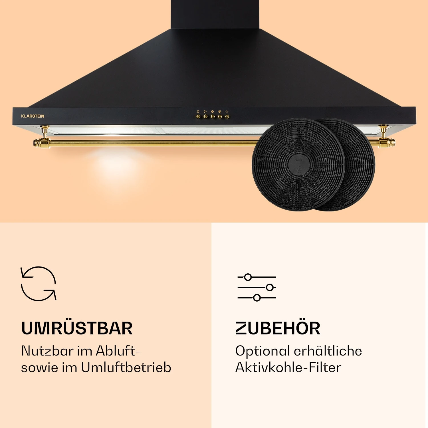 Montblanc 90 Dunstabzugshaube 610m³/h 165W 2x1,5W LED Reling 5 Montblanc 90 Dunstabzugshaube 610m³/h 165W 2x1,5W LED Reling – Bild 5