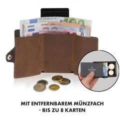 ZNAP Airtag Wallet 8 Karten Münzfach 9x1,5x6 Cm (BxHxT) RFID-Schutz -Haushaltsgeräte Geschäft 10040311 de 0004 logo
