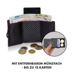 ZNAP Airtag Wallet 12 Karten Münzfach 9x1,8x6 Cm (BxHxT) RFID-Schutz -Haushaltsgeräte Geschäft 10040313 de 0004 logo