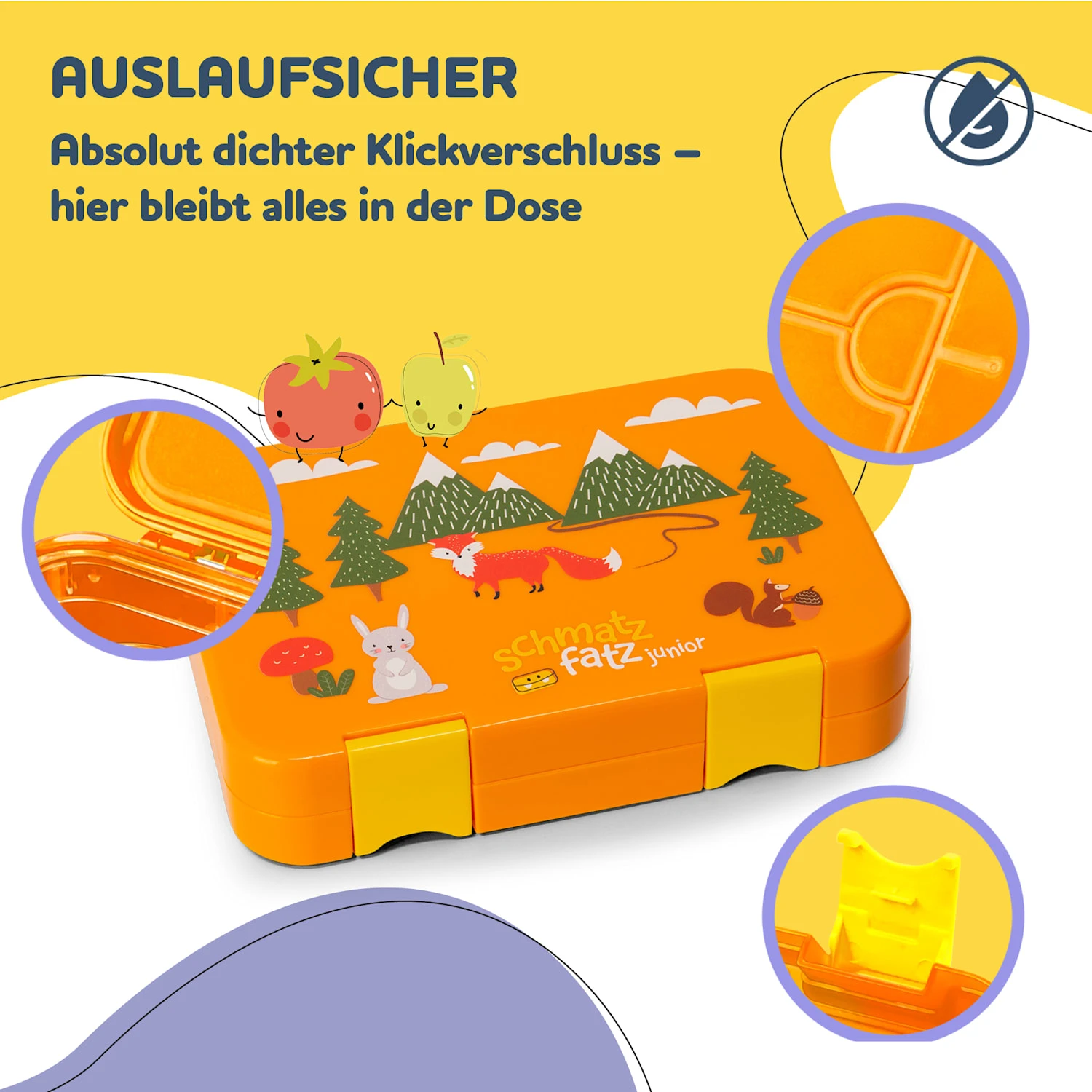 Junior Lunchbox 6 Fächer 21,3 X 15 X 4,5 Cm (BxHxT) BPA-frei 3 Junior Lunchbox 6 Fächer 21,3 X 15 X 4,5 Cm (BxHxT) BPA-frei – Bild 3
