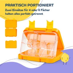 Junior Lunchbox 6 Fächer 21,3 X 15 X 4,5 Cm (BxHxT) BPA-frei 12 Junior Lunchbox 6 Fächer 21,3 X 15 X 4,5 Cm (BxHxT) BPA-frei -Haushaltsgeräte Geschäft 10040339 de 0004 usp
