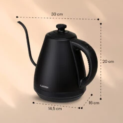 Garcon Wasserkocher 1L 2000W Warmhaltefunktion Schwanenhals Edelstahl -Haushaltsgeräte Geschäft 10040347 yy 0007 dimensions