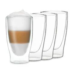 DUOS Doppelwandiges Glas 400 Ml Trinkglas Espresso Borosilikatglas