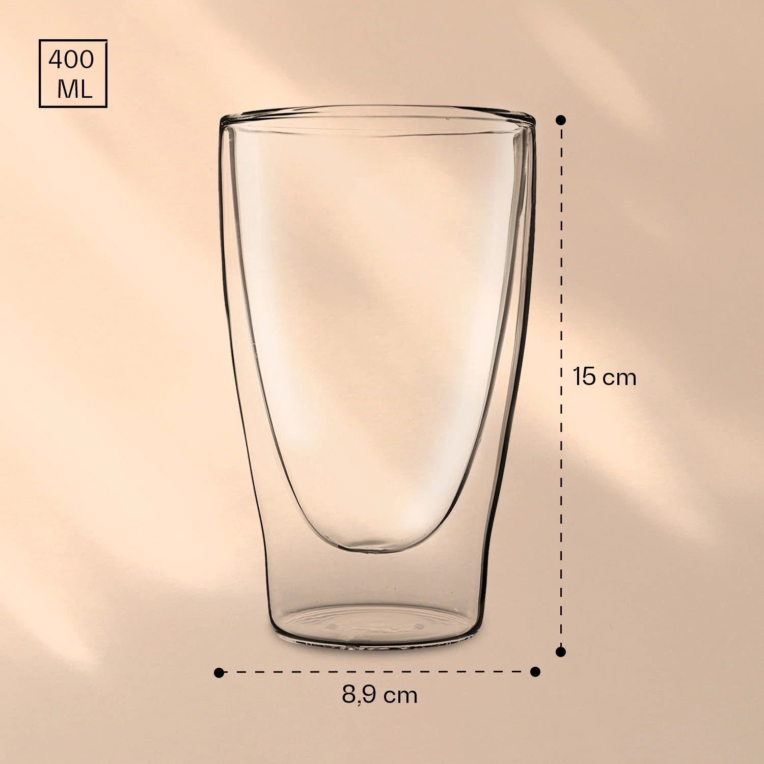 DUOS Doppelwandiges Glas 400 Ml Trinkglas Espresso Borosilikatglas 7 DUOS Doppelwandiges Glas 400 Ml Trinkglas Espresso Borosilikatglas – Bild 7