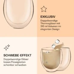 DUOS Jumbo Doppelwandiges Thermoglas 310ml Borosilikatglas Handgemacht -Haushaltsgeräte Geschäft 10040374 de 0005 logo