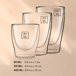 DUOS Doppelwandiges Glas | Thermoglas | 2 X 80, 310, 400 Ml | Trinkglas | Espressoglas, Teeglas, Shotglas | Für Heiße Und Kalte Getränke | Borosilikatglas| Hitze- Und Kältebeständig | Handgemacht | Spülmaschinenfest | Schwebe-Effekt 11 DUOS Doppelwandiges Glas | Thermoglas | 2 X 80, 310, 400 Ml | Trinkglas | Espressoglas, Teeglas, Shotglas | Für Heiße Und Kalte Getränke | Borosilikatglas| Hitze- Und Kältebeständig | Handgemacht | Spülmaschinenfest | Schwebe-Effekt -Haushaltsgeräte Geschäft 10040376 yy 0006 logo