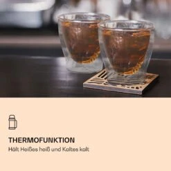 DUOS Doppelwandiges Thermoglas 200 Ml Borosilikatglas Handgemacht 10 DUOS Doppelwandiges Thermoglas 200 Ml Borosilikatglas Handgemacht -Haushaltsgeräte Geschäft 10040379 de 0004 logo