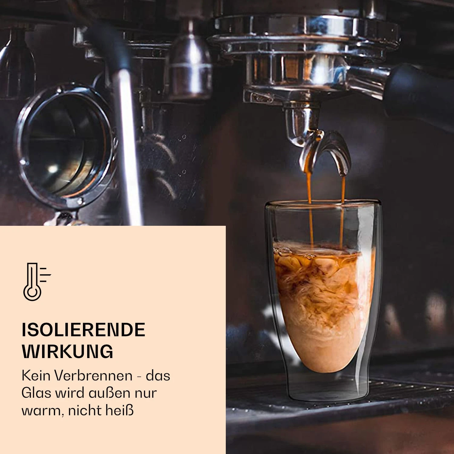 DUOS Doppelwandiges Glas | Thermoglas | 310 Ml | Trinkglas | Espressoglas, Teeglas, Shotglas | Für Heiße Und Kalte Getränke | Borosilikatglas| Hitze- Und Kältebeständig | Handgemacht | Spülmaschinenfest | Schwebe-Effekt 2 DUOS Doppelwandiges Glas | Thermoglas | 310 Ml | Trinkglas | Espressoglas, Teeglas, Shotglas | Für Heiße Und Kalte Getränke | Borosilikatglas| Hitze- Und Kältebeständig | Handgemacht | Spülmaschinenfest | Schwebe-Effekt – Bild 2
