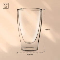 DUOS Doppelwandiges Glas 400 Ml Thermofunktion Inkl. Edelstahl-Löffel -Haushaltsgeräte Geschäft 10040387 yy 0007 logo