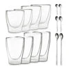 DUOS Doppelwandiges Glas 80, 200, 310, 400 Ml Thermofunktion Inkl. Edelstahl-Löffel