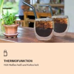DUOS Jumbo Doppelwandiges Glas 410 Ml Thermofunktion Inkl. Edelstahl-Löffel 10 DUOS Jumbo Doppelwandiges Glas 410 Ml Thermofunktion Inkl. Edelstahl-Löffel -Haushaltsgeräte Geschäft 10040400 de 0004 logo