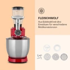Renata Rossa Küchenmaschine 3-in-1 2000W 2,7PS 5Ltr Edelstahl BPA-frei 12 Renata Rossa Küchenmaschine 3-in-1 2000W 2,7PS 5Ltr Edelstahl BPA-frei -Haushaltsgeräte Geschäft 10040499 de 0005 logo