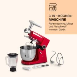 Renata Rossa Küchenmaschine 3-in-1 2000W 2,7PS 5Ltr Edelstahl BPA-frei 14 Renata Rossa Küchenmaschine 3-in-1 2000W 2,7PS 5Ltr Edelstahl BPA-frei -Haushaltsgeräte Geschäft 10040499 de 0007 logo