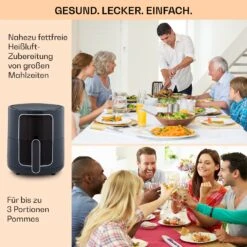 Crisp-Pro Heißluftfritteuse Air Fryer 1400W 3,5 Ltr 8 Programme Timer -Haushaltsgeräte Geschäft 10040701 de 0005 logo