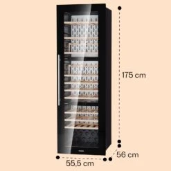 Vinsider 89 Built-In Trio Built-In Weinkühlschrank 5 – 18 °C Touch-Bedienfeld Holzregale -Haushaltsgeräte Geschäft 10040720 yy 0008 dimensions