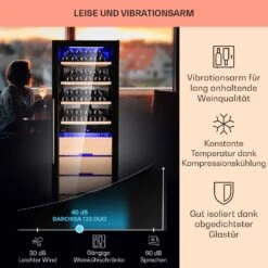 Barossa 123 Duo Weinkühlschrank 123 Fl 226 Ltr 2 Zonen Touch-Steuerung -Haushaltsgeräte Geschäft 10040721 de 0004 usp