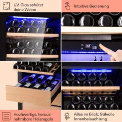 Barossa 123 Duo Weinkühlschrank 123 Fl 226 Ltr 2 Zonen Touch-Steuerung -Haushaltsgeräte Geschäft 10040721 de 0005 usp