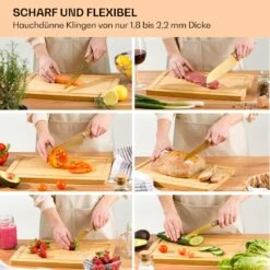 Kazuno Messerset 7 Teile Magnetischer Block PVD Titanium-Beschichtung 13 Kazuno Messerset 7 Teile Magnetischer Block PVD Titanium-Beschichtung -Haushaltsgeräte Geschäft 10040726 de 0006 usp