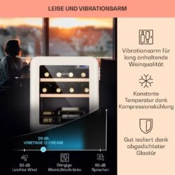 Vinetage 12 Getränkekühler Kühlschrank 48 Liter 4-22°C Retro-Design -Haushaltsgeräte Geschäft 10040740 de 0004 logo