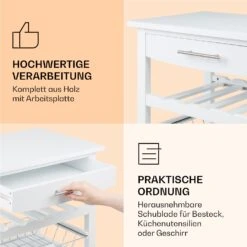 Louisiana Servierwagen Küchenwagen 5 Etagen Holz Handtuchhalter Mobil -Haushaltsgeräte Geschäft 10041122 de 0005 logo