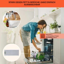 Vilhelmine Flachschirmhaube 60 Retro EEK B Abluftleistung: 332 M³/h Ausziehbar -Haushaltsgeräte Geschäft 10041125 de 0006 usp