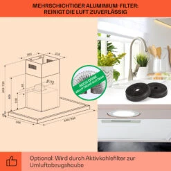 Limelight Dunstabzugshaube 60cm Wandhaube 600m³/h -Haushaltsgeräte Geschäft 10041132 de 0005 logo